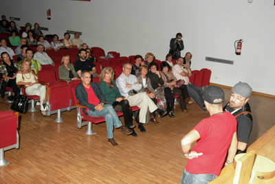 Luís e Josiño, na area, fronte ao público